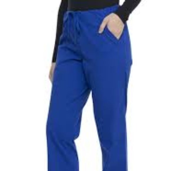 SCRUBSTAR WOMEN'S SIZE 3 X DRAWSTRING PANTS ELECTRIC BLUE MEDICAL DOCTOR NEW - Picture 1 of 15